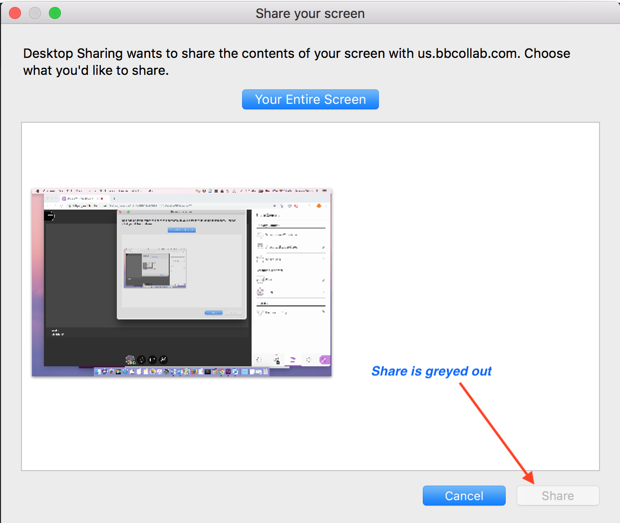 Known Issue: Application sharing the entire desktop in Chrome requires ...
